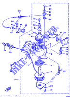 MOTORINO AVVIAMENTO per Yamaha F8B 4 Stroke, Manual Start 1987