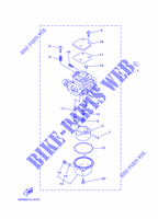 CARBURATORE per Yamaha F8C Manual Starter, Tiller Handle, Manual Tilt, Shaft 20