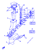 KIT DI RIPARAZIONE 2 per Yamaha 25Q 2 Stroke, Electric Start, Remote Control, Manual Tilt 1990
