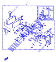 SCATOLA TELECOMANDO 1 per Yamaha 25Q 2 Stroke, Electric Start, Remote Control, Manual Tilt 1990