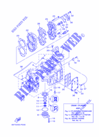 CILINDRO / CARTER MOTORE per Yamaha E40X Manual Starter, Tiller Handle, Manual Tilt, Pre-Mixing, Shaft 20