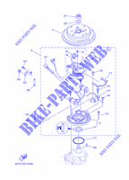 GENERATORE per Yamaha E40X Manual Starter, Tiller Handle, Manual Tilt, Pre-Mixing, Shaft 20