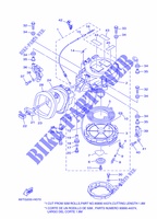 PEDALE AVVIAMENTO per Yamaha E40X Manual Starter, Tiller Handle, Manual Tilt, Pre-Mixing, Shaft 20