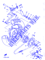 RUOTA POSTERIORE per Yamaha SRX600H (33.1KW 1986