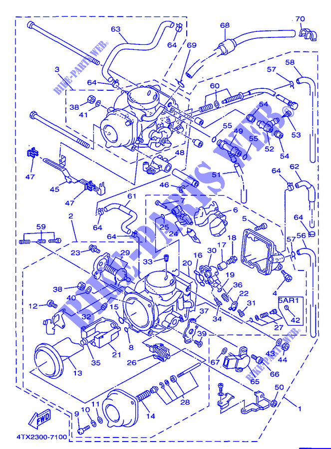 CARBURATORE per Yamaha TDM850 1997