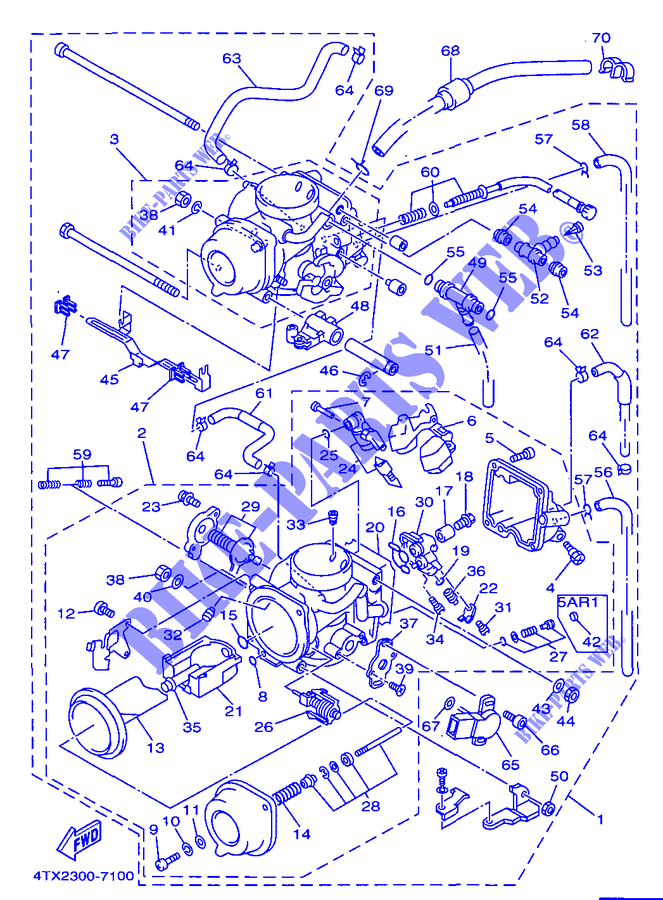 CARBURATORE per Yamaha TDM850 1997
