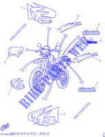 STICKER per Yamaha TT600R 1997
