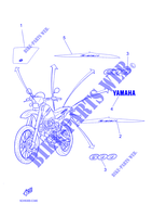 STICKER / ETICHETTA per Yamaha TT600RE 2004