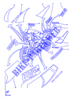 STICKER per Yamaha TZR125R 1992
