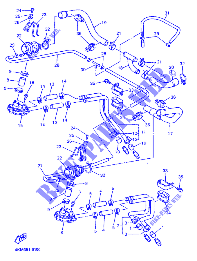 AIR INDUCTION SYSTEM AIS per Yamaha XJS 900 DIVERSION 1998
