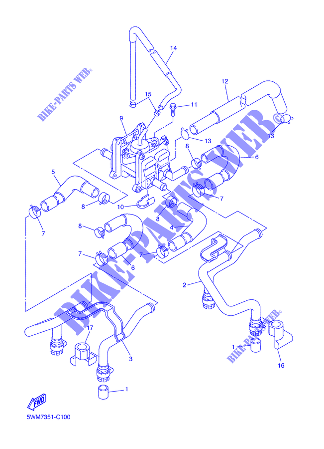 AIR INDUCTION SYSTEM AIS per Yamaha XJR1300 2004