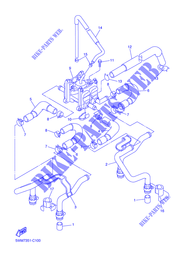 AIR INDUCTION SYSTEM AIS per Yamaha XJR1300 2005