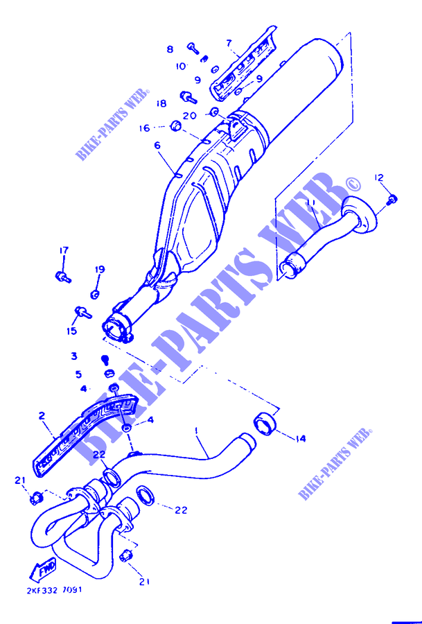 SCARICO per Yamaha XT600 1987