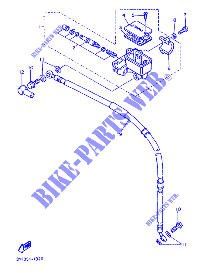 POMPA ANTERIORE per Yamaha XTZ660 1991
