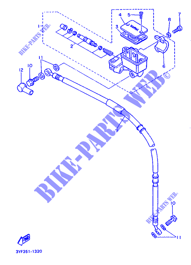POMPA ANTERIORE per Yamaha XTZ660 1992