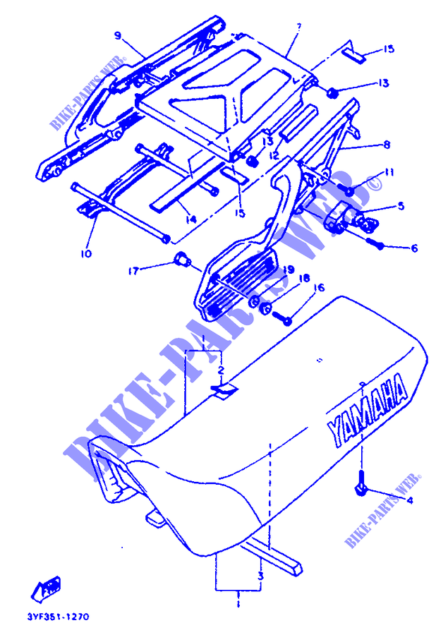 SEDILE per Yamaha XTZ660 1996
