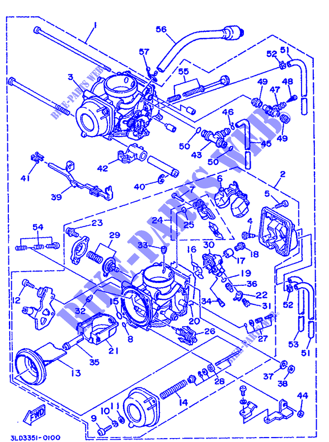 CARBURATORE per Yamaha XTZ750 1991