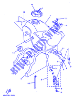 SERBATOIO CARBURANTE  per Yamaha DT125R 1997